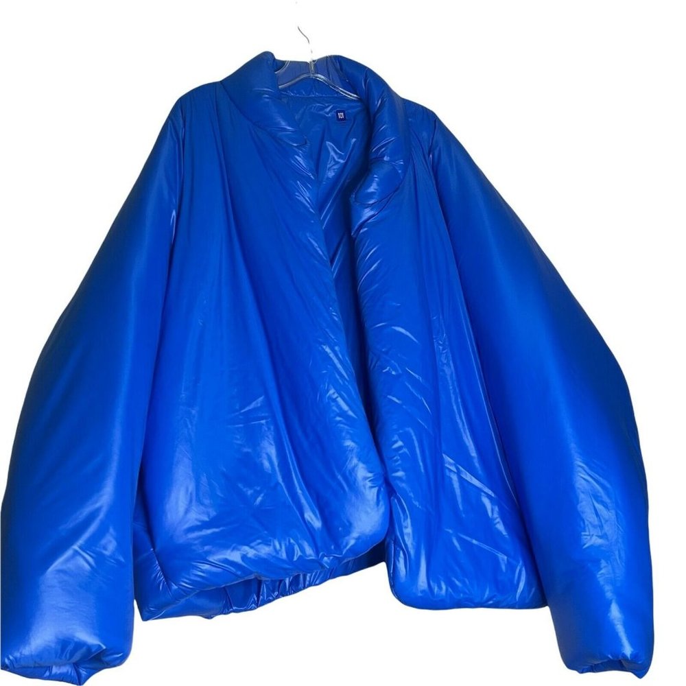 NWT YEEZY GAP XL Round Blue Puffer Jacket 2021 XLarge New YZY Kanye West XMAS